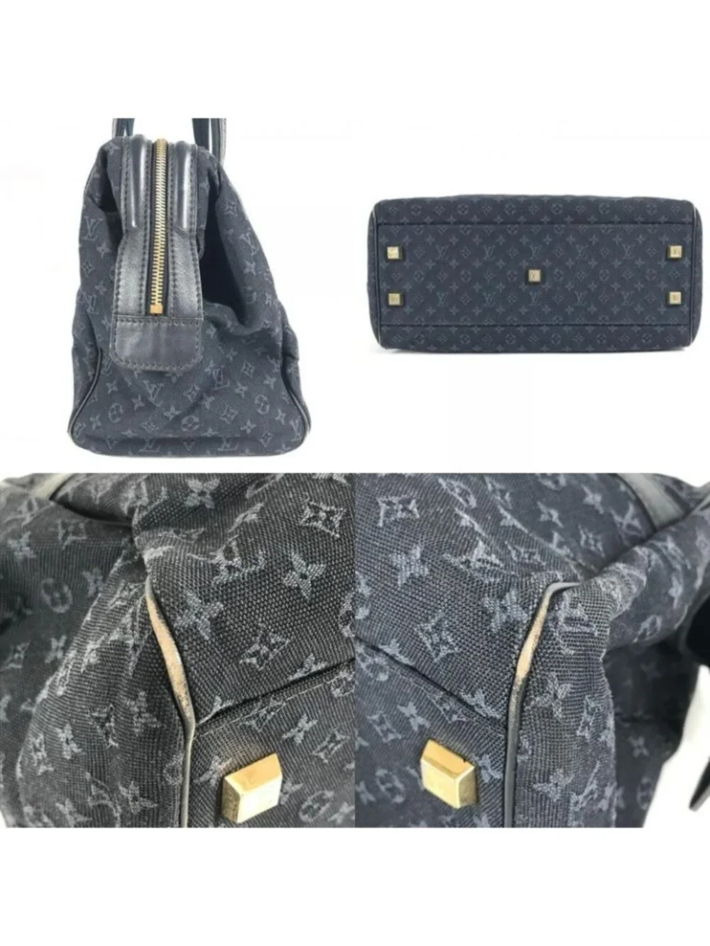 Louis Vuitton Boston Bag e Monogram Mini Canvas Blue - Picture 8 of 9